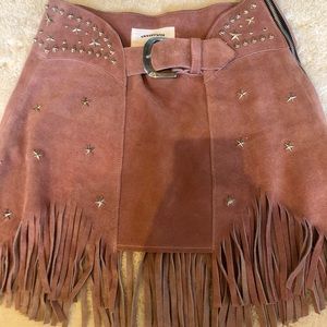 Revolve Understated Leather Paris Texas Skirt